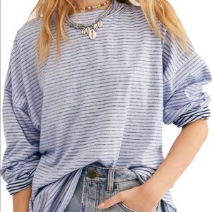 FREE PEOPLE | Be Free Mock Neck Stripe Tunic